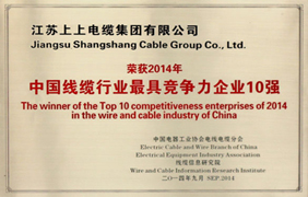 中国线缆行业最具竞争力企业十强榜单出炉 壹定发排名第一