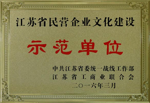 壹定发电缆获评“江苏省民营企业文化建设示范单位”
